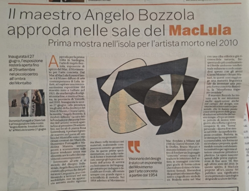 Rassegna stampa sulla mostra “Il modulo infinito” di Angelo Bozzola